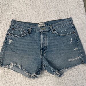 Agolde Parker Short Jean Shorts Swapmeet rinse color